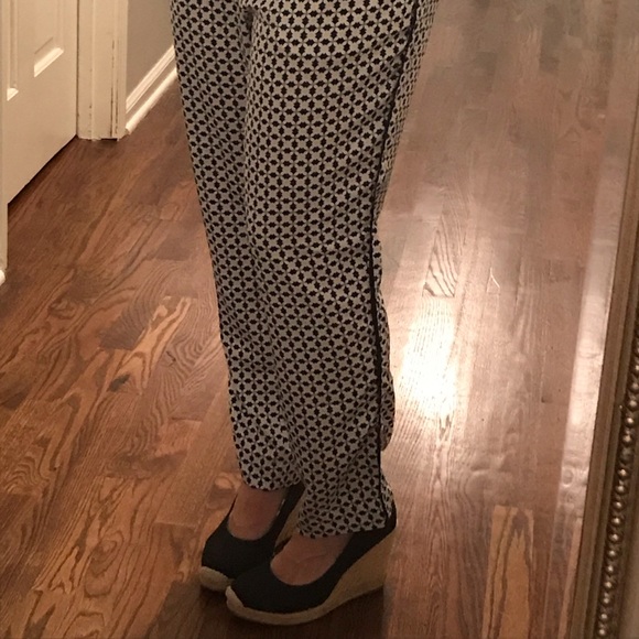 H&M Navy/white/pink geometric pants ▪️sz 10 - Picture 8 of 8